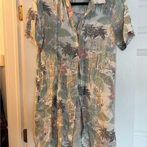 C&C California Floral Linen Shirt